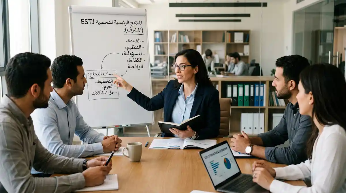 شخصية ESTJ: التحليل الكامل لنمط "القائد" — صفاته وقوّته وعلاقاته